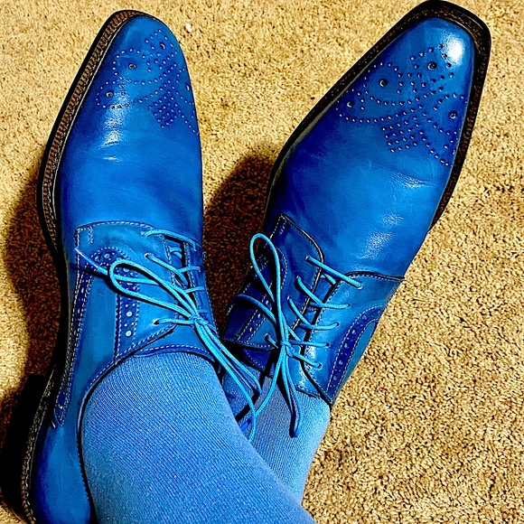 Emilio Franco size 11.5 light blue shoe - Picture 1 of 1